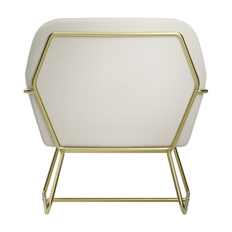 Charles Accent Chair - Cream with Gold