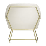 Charles Accent Chair - Cream with Gold
