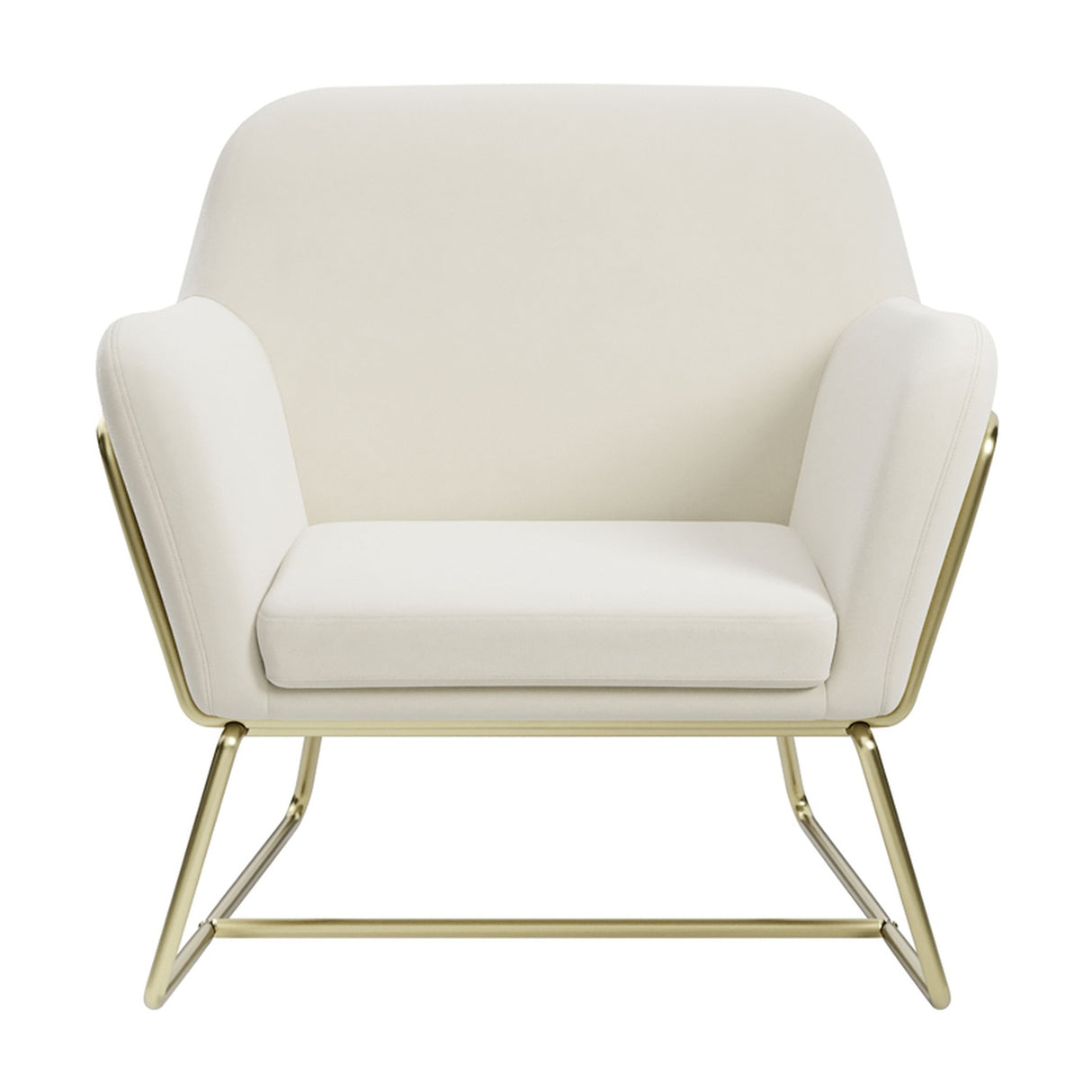 Charles Accent Chair - Cream with Gold