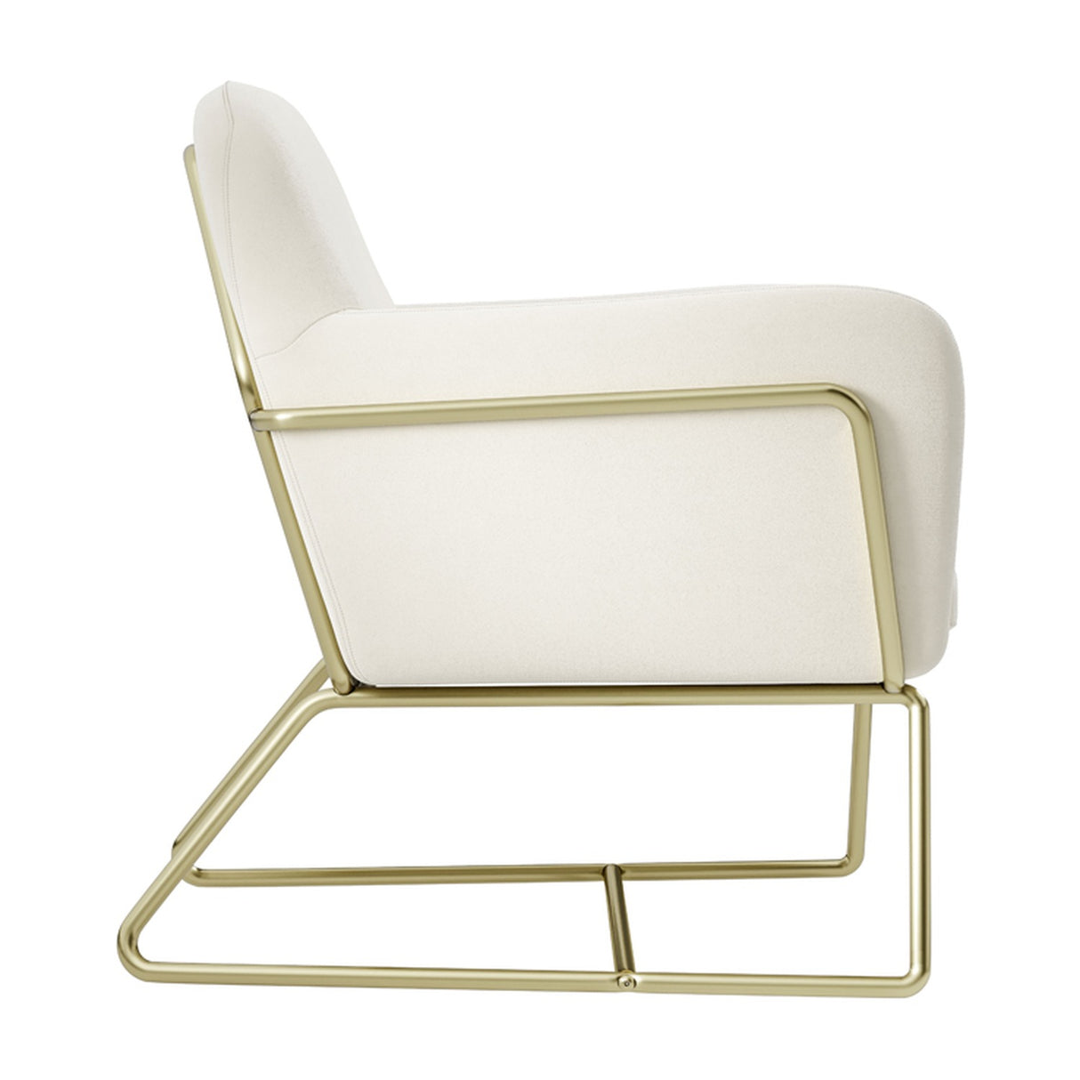 Charles Accent Chair - Cream with Gold