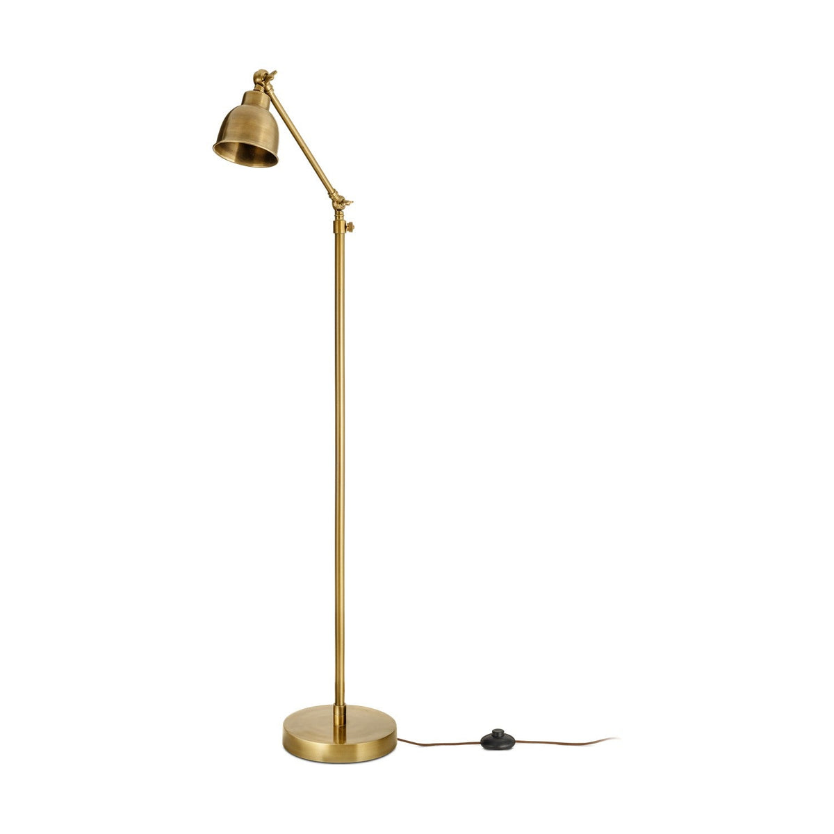Chapda Task Floor Lamp - Antiqued Brass