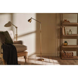 Chapda Task Floor Lamp - Antiqued Brass