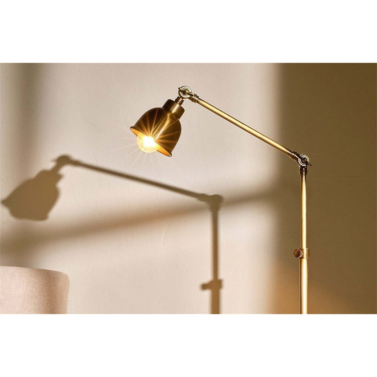 Chapda Task Floor Lamp - Antiqued Brass