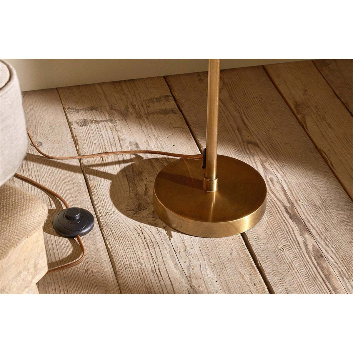 Chapda Task Floor Lamp - Antiqued Brass