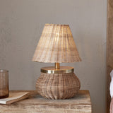 Cija Woven Rattan Table Lamp - Natural