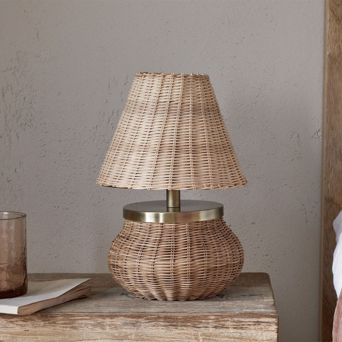Cija Woven Rattan Table Lamp - Natural