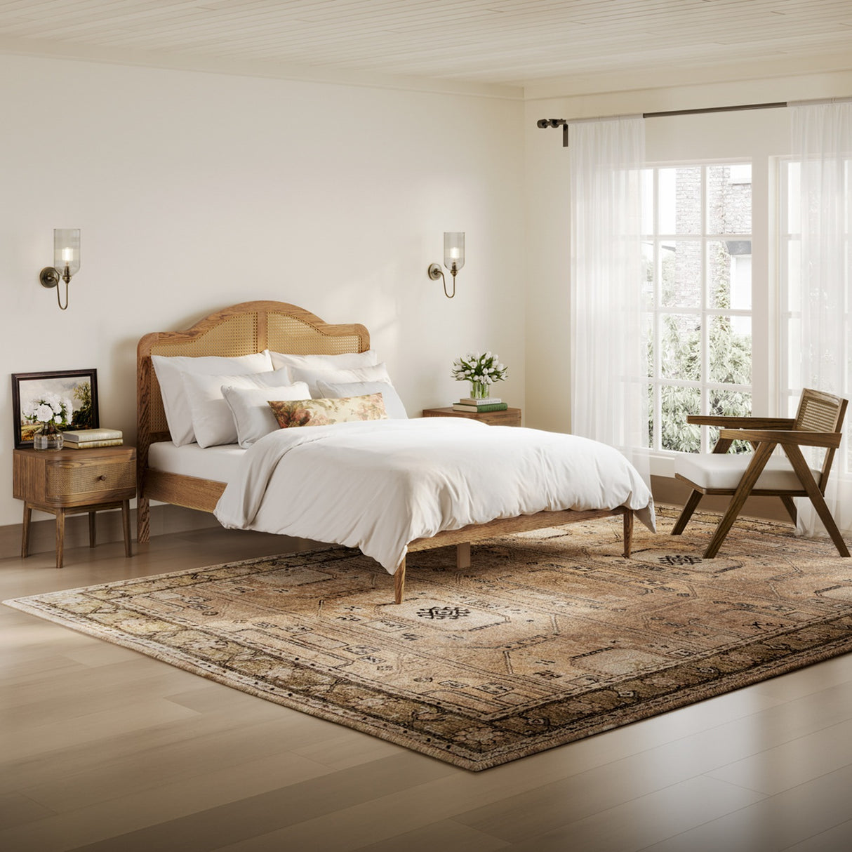 Claude Double Bed Frame – Smoked