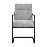 Cleaver Arms Dining Chair - Smoked Pearl / Black