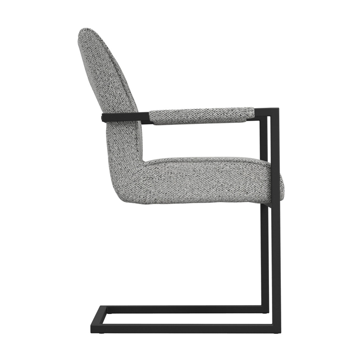 Cleaver Arms Dining Chair - Smoked Pearl / Black