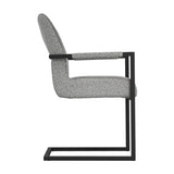 Cleaver Arms Dining Chair - Smoked Pearl / Black