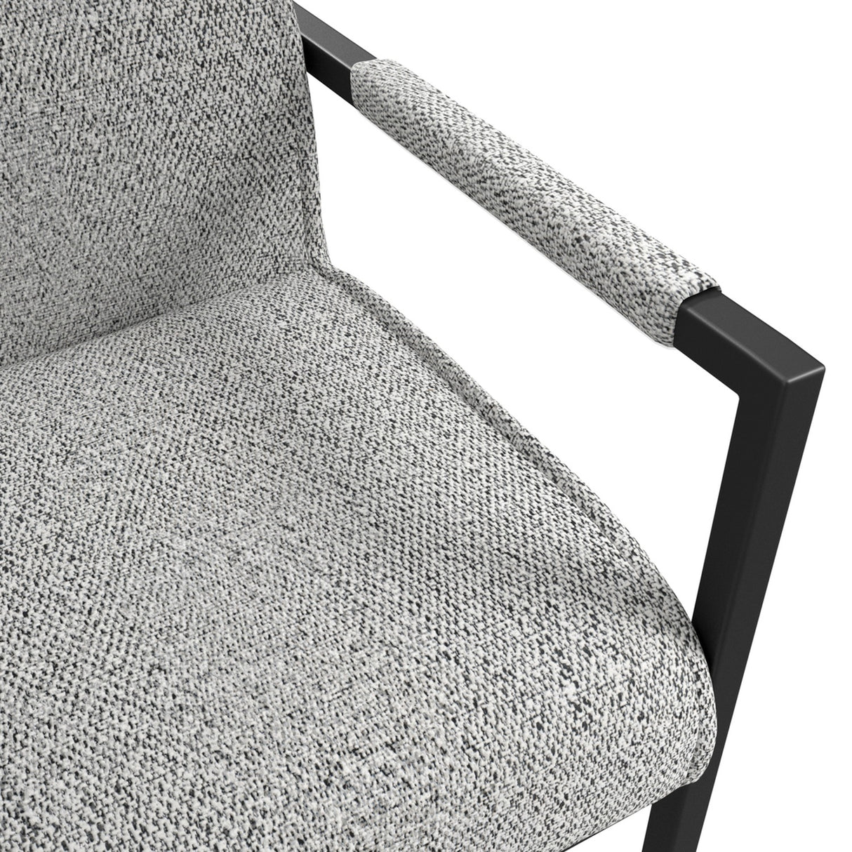 Cleaver Arms Dining Chair - Smoked Pearl / Black