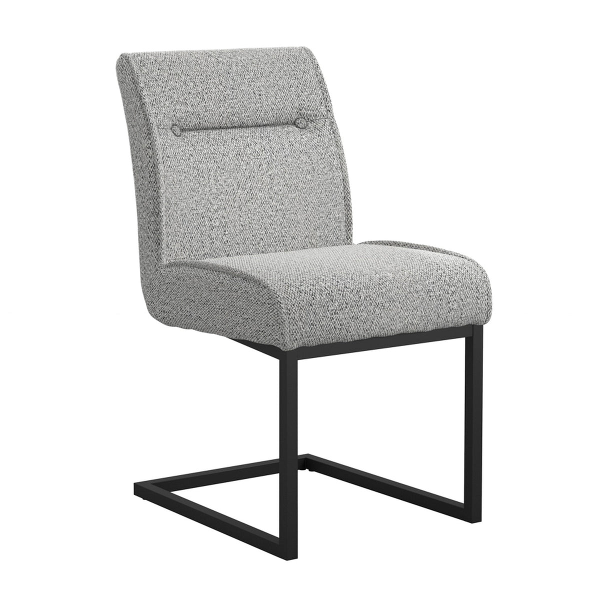 Cleaver Dining Chair – Smoked Pearl with Black