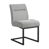 Cleaver Dining Chair – Smoked Pearl with Black