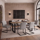Cleaver Dining Chair – Smoked Pearl with Black