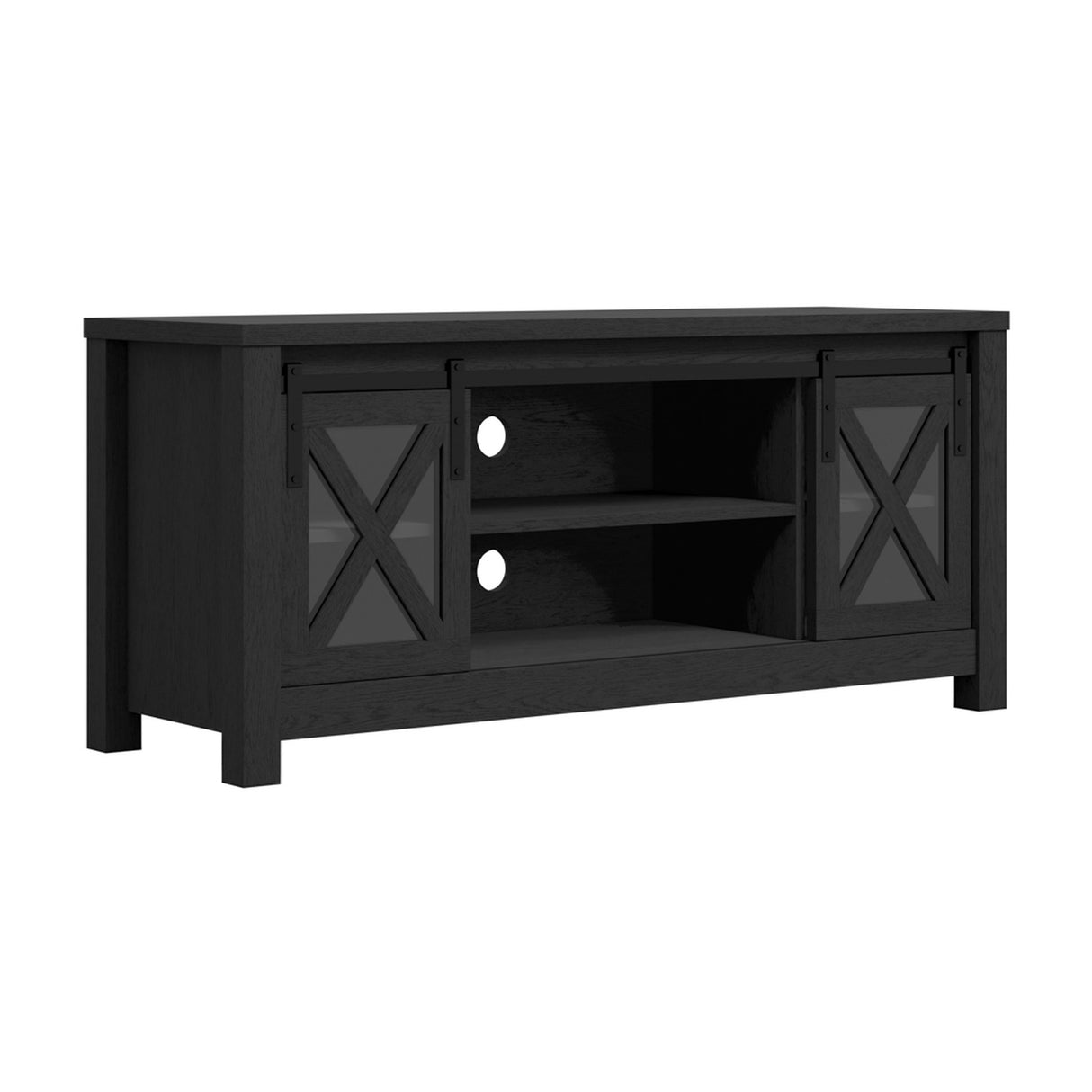 Clover TV Unit - Black with Clear