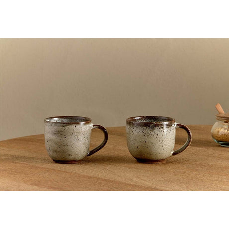Cam Reactive Glaze Coffee Mug - Mocha - Set of 2