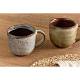 Cam Reactive Glaze Coffee Mug - Mocha - Set of 2