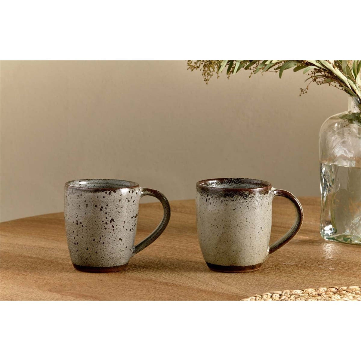 Cam Large Mug - Mocha (Set of 2), styled