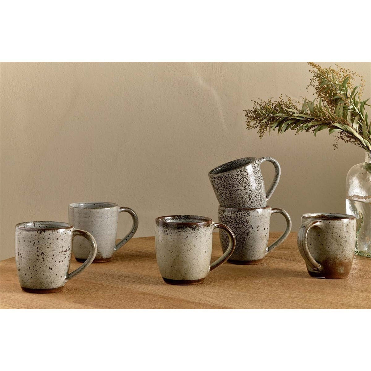 Cam Large Mug - Mocha (Set of 2), styled view 2