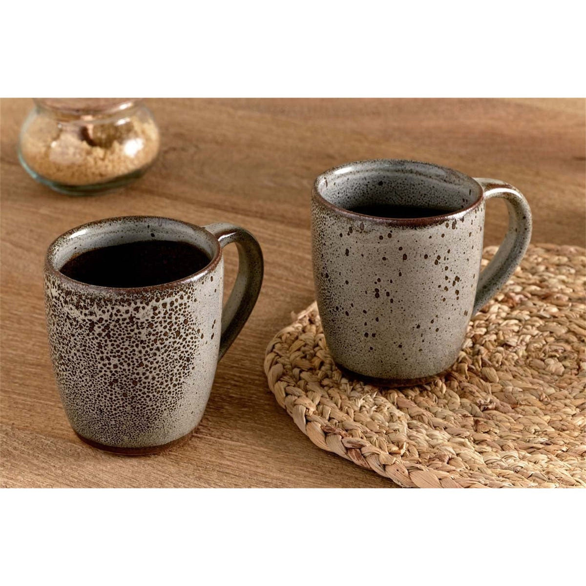Cam Large Mug - Mocha (Set of 2), styled view 3