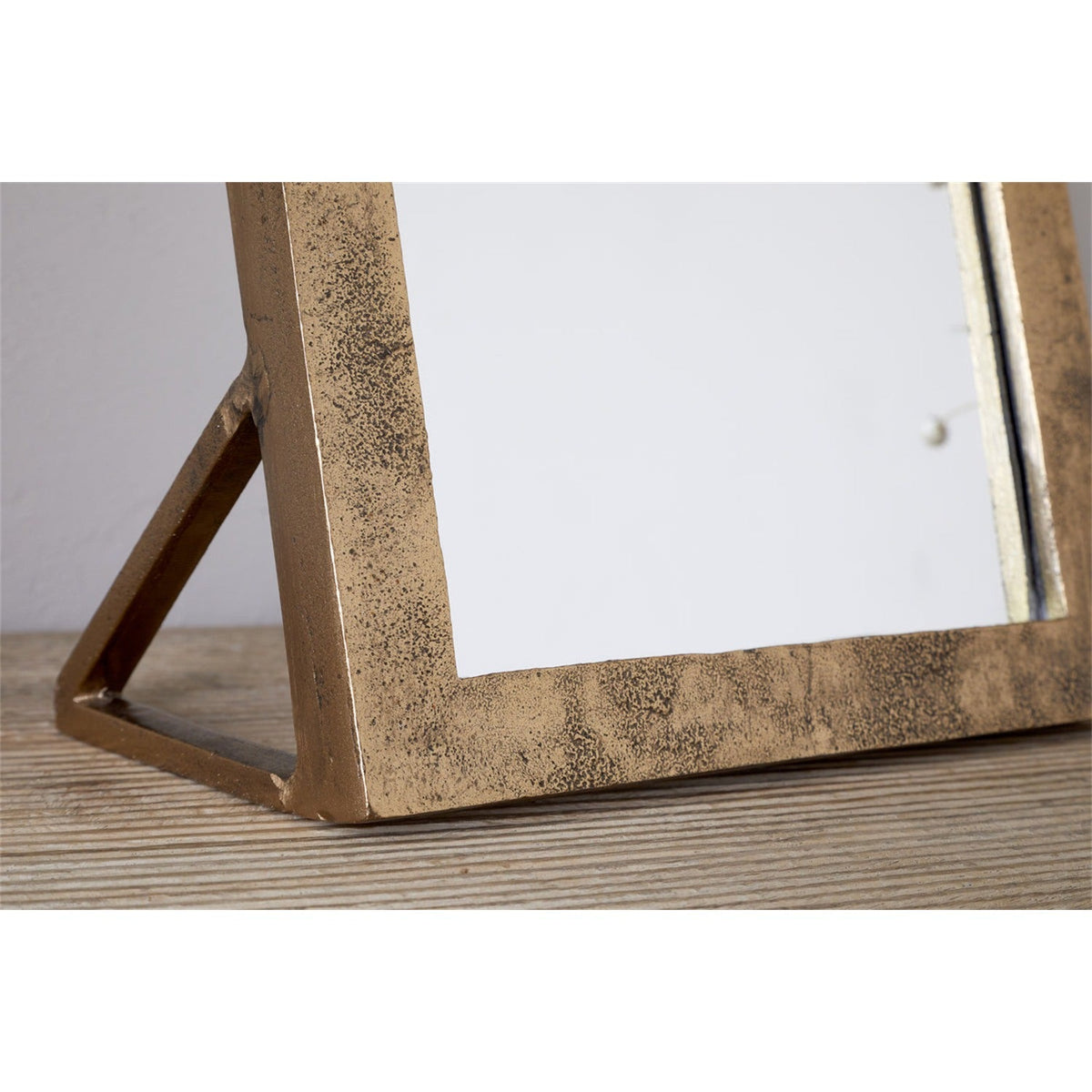 Cayce Cast Aluminium Vanity Mirror - Antique Brass