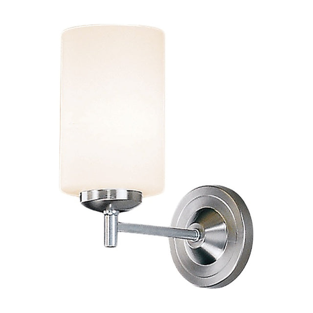 Decima wall light in satin nickel finish
