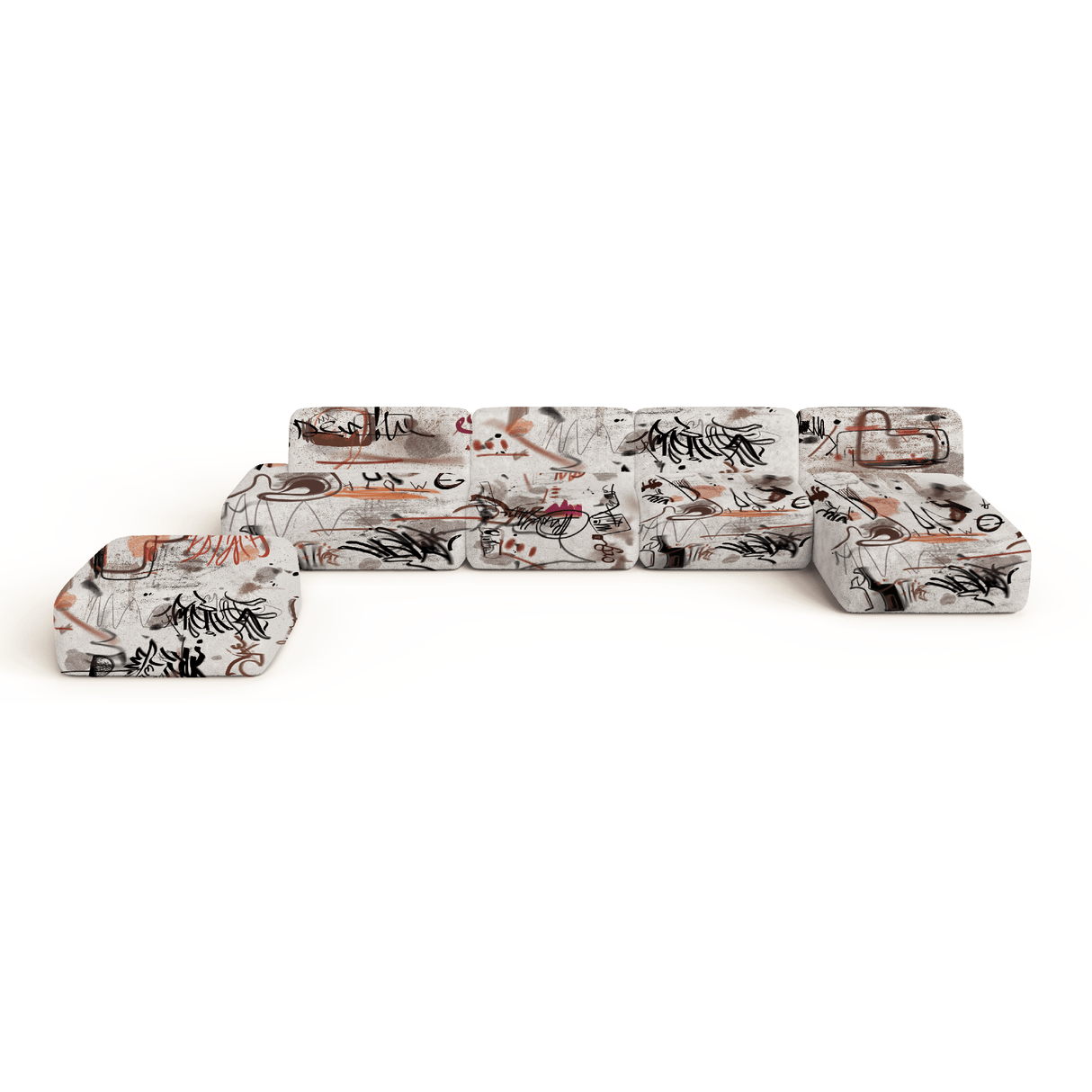 Code Burnout 9 Seater Modular Sofa