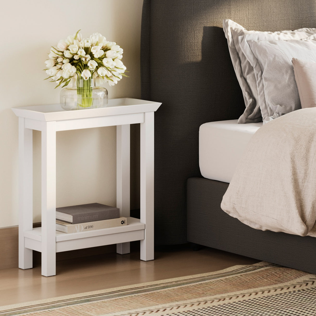 Cote Side Table - White
