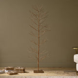 Prevessa Extra Large Wire Christmas Tree - Brass