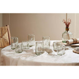 Chandani Tall Recycled Glass Tumblers - Clear - Set of 4