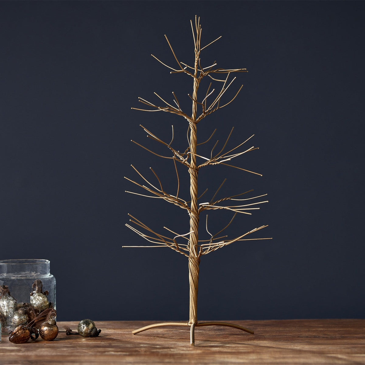 Charida Small Wire Christmas Tree - Brass