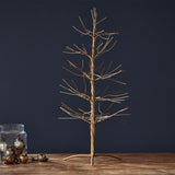 Charida Small Wire Christmas Tree - Brass