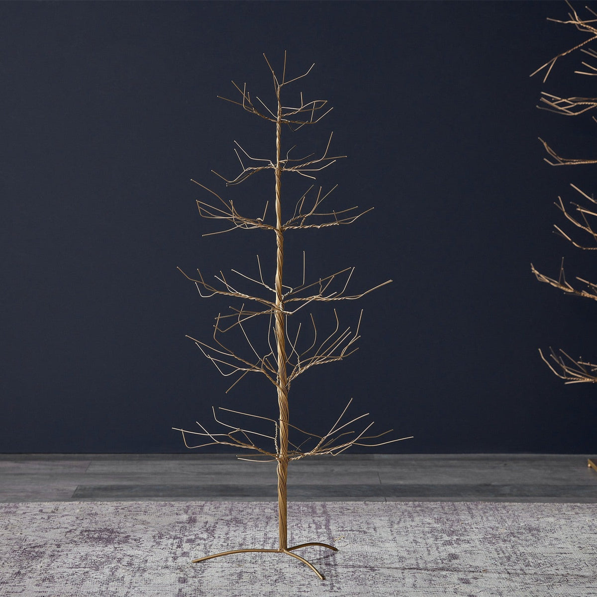 Charida Large Wire Christmas Tree - Brass