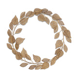 Charita Christmas Wreath - Antique Brass