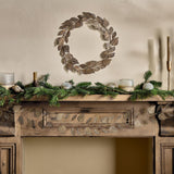 Charita Christmas Wreath - Antique Brass