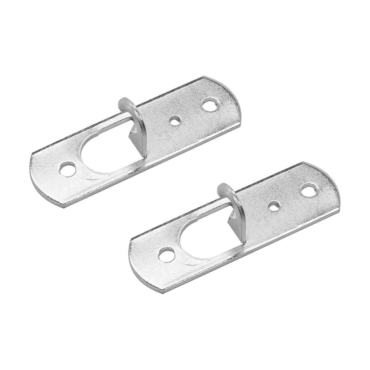 Flat Hook Plate 18mm Set of 2 - Galvanized