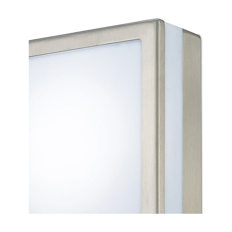 Aldo IP44 Louvre Outdoor Wall Light 12cm High - Stainless Steel