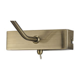 Abacus 2 Light G9 Wall Light - Antique Brass