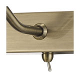 Abacus 2 Light G9 Wall Light - Antique Brass