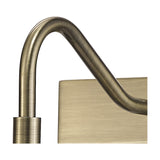 Abacus 2 Light G9 Wall Light - Antique Brass