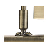 Abacus 2 Light G9 Wall Light - Antique Brass