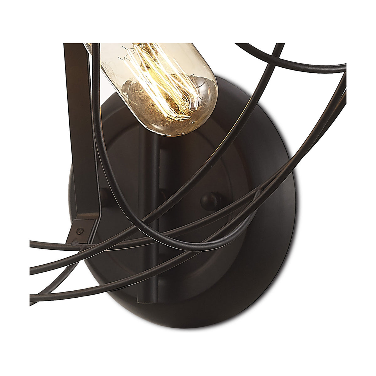 Claudia 5 Light E27 Wall Light - Black