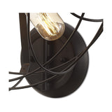 Claudia 5 Light E27 Wall Light - Black