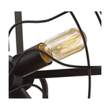 Claudia 5 Light E27 Wall Light - Black