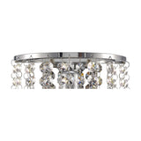 Acton E14 Sphere Crystal Wall Light 23cm - Polished Chrome