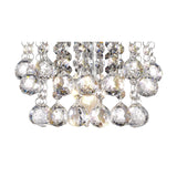 Acton E14 Sphere Crystal Wall Light 23cm - Polished Chrome