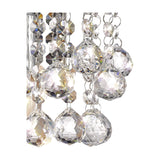 Acton E14 Sphere Crystal Wall Light 23cm - Polished Chrome