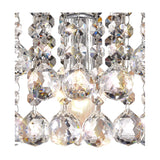 Acton E14 Sphere Crystal Wall Light 23cm - Polished Chrome