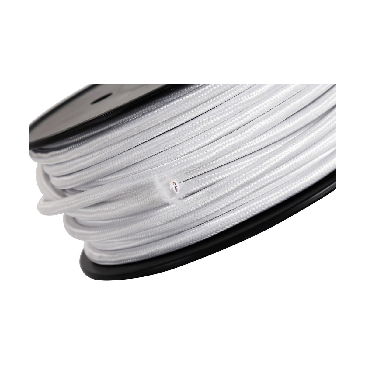 Cavo Braided Copper Cable 2 Core 0.75mm - White