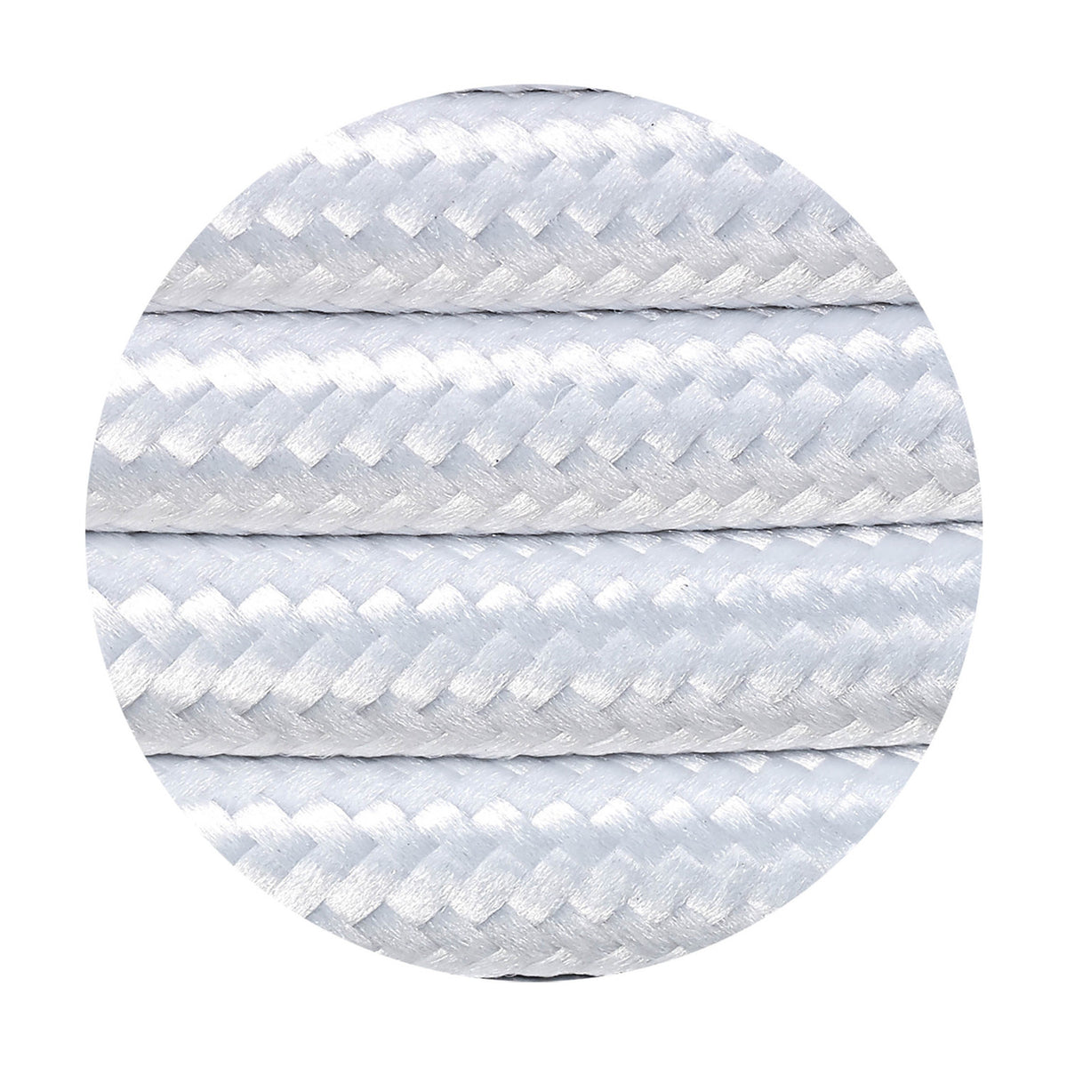 Cavo Braided Copper Cable 2 Core 0.75mm - White